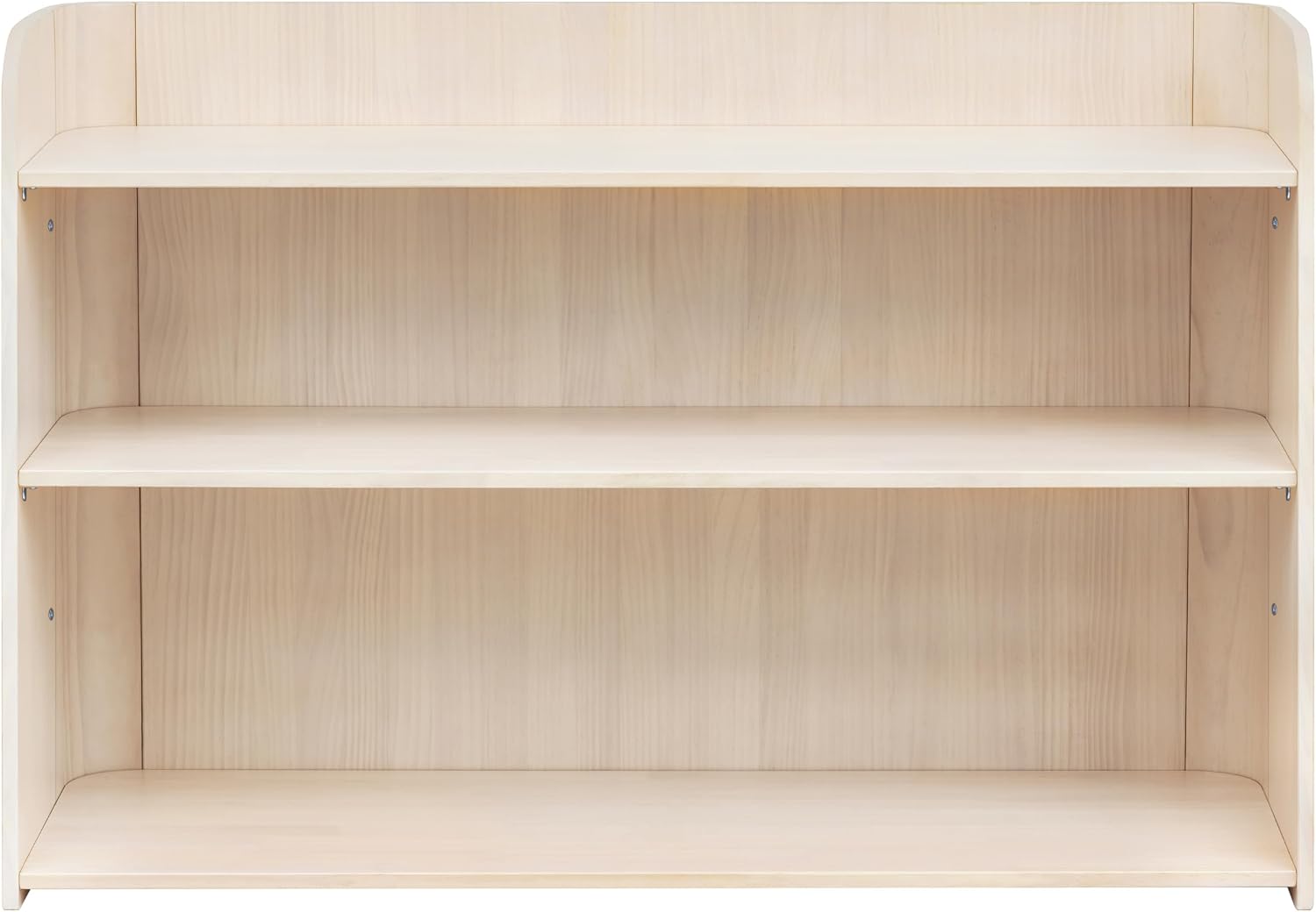 Babyletto Melo Montessori 3 Shelf Bookcase, GREENGUARD Gold Wood Bookshelf - Easy Assembly Book Case w/Wide Storage Shelves, Modern Wooden Book Shelf for Living Room, Bedroom, Office, Washed Natural