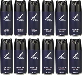 12x Blue Stratos Original Blue Deodorant Body Spray 150ml