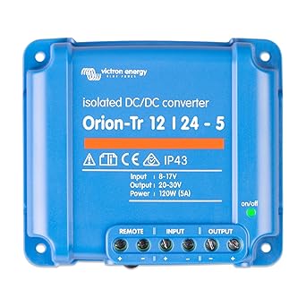 Victron Energy Orion-Tr IP43 12/24-Volt 5 amp 120-Watt DC-DC Converter, Isolated