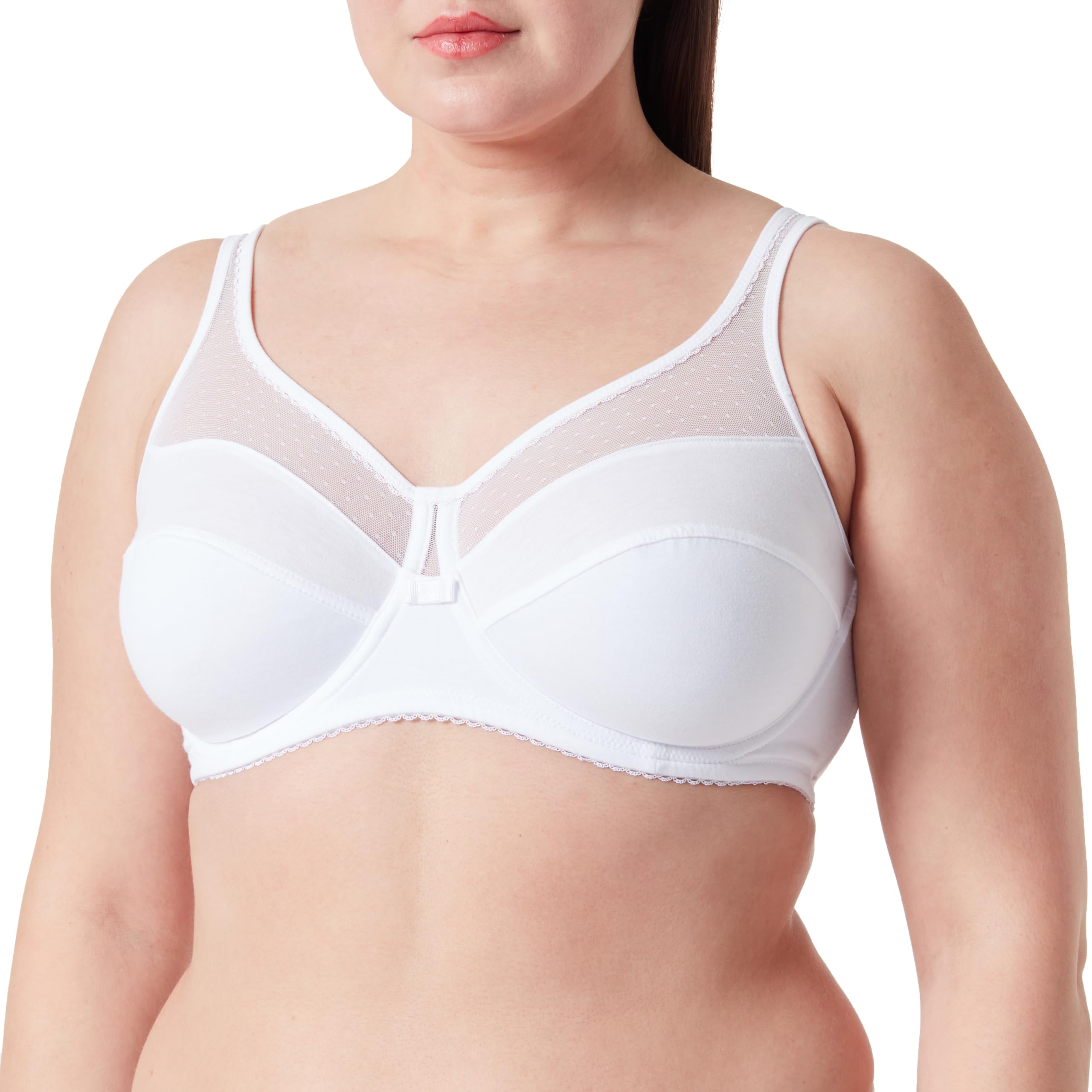 Dim Generous Organic Cotton Bra Women's White 38Dd