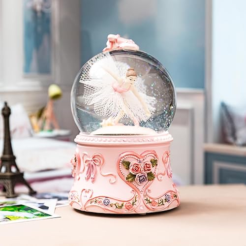 Miniatura 9 de Bola de nieve para bailarina, globo de nieve para esposa, hija, abuela y abuela - Music You are My Sunshine (Bailarina sentada)