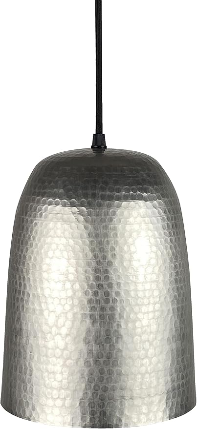 Cerames Cerames Aliso Niquel Retro hanglamp van handgesmeed koper, originele koperen lamp, gemaakt in Mexico, perfect voor de keuken, eetkamer, woonkamer