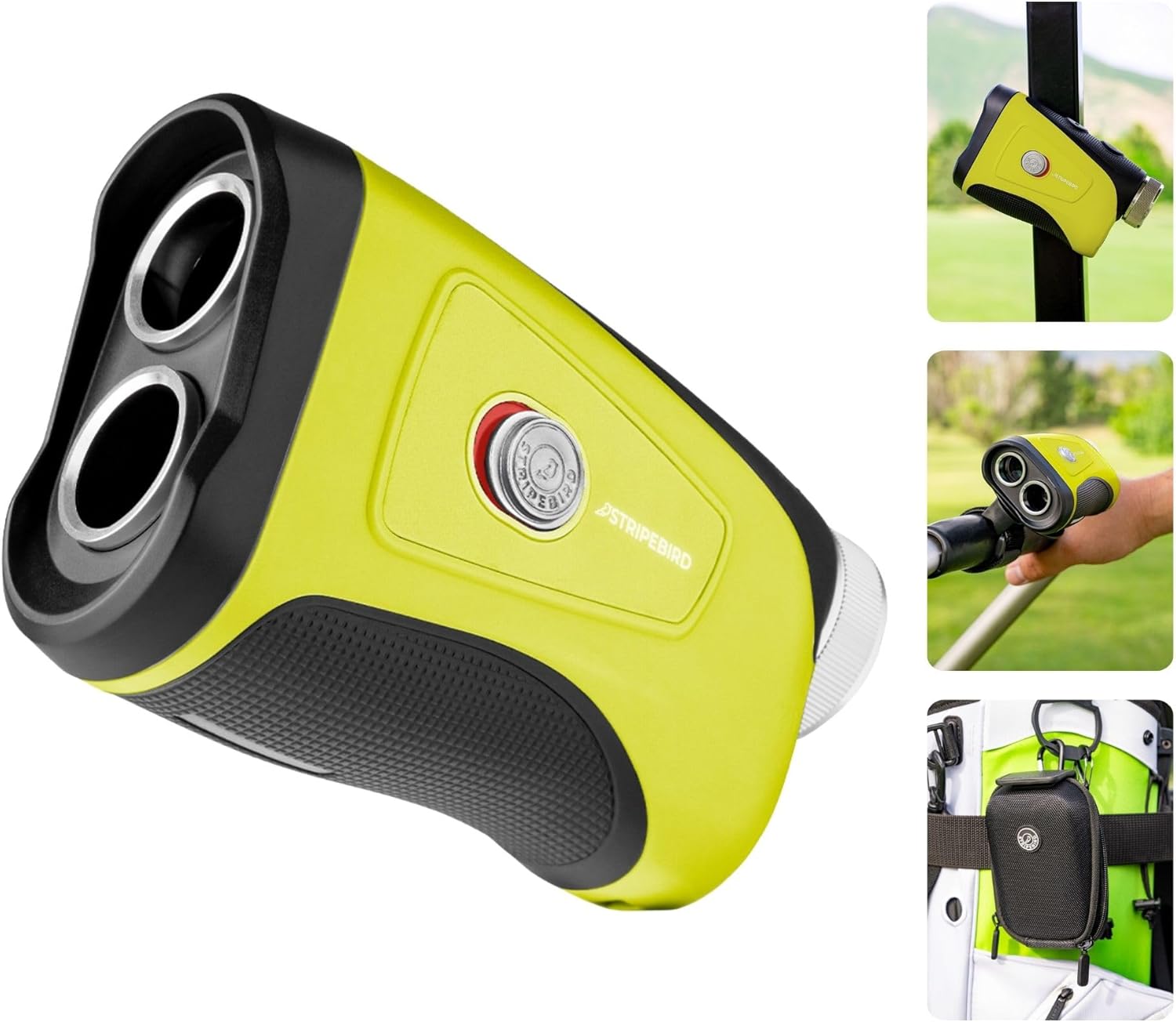 Pro Tour Golf Rangefinder with Slope - Range Finder Golf with Ultra-Strength Magnet - Laser Rangefinder with Slope Technology & Flag Pole Lock Vibration - Golf Range Finder