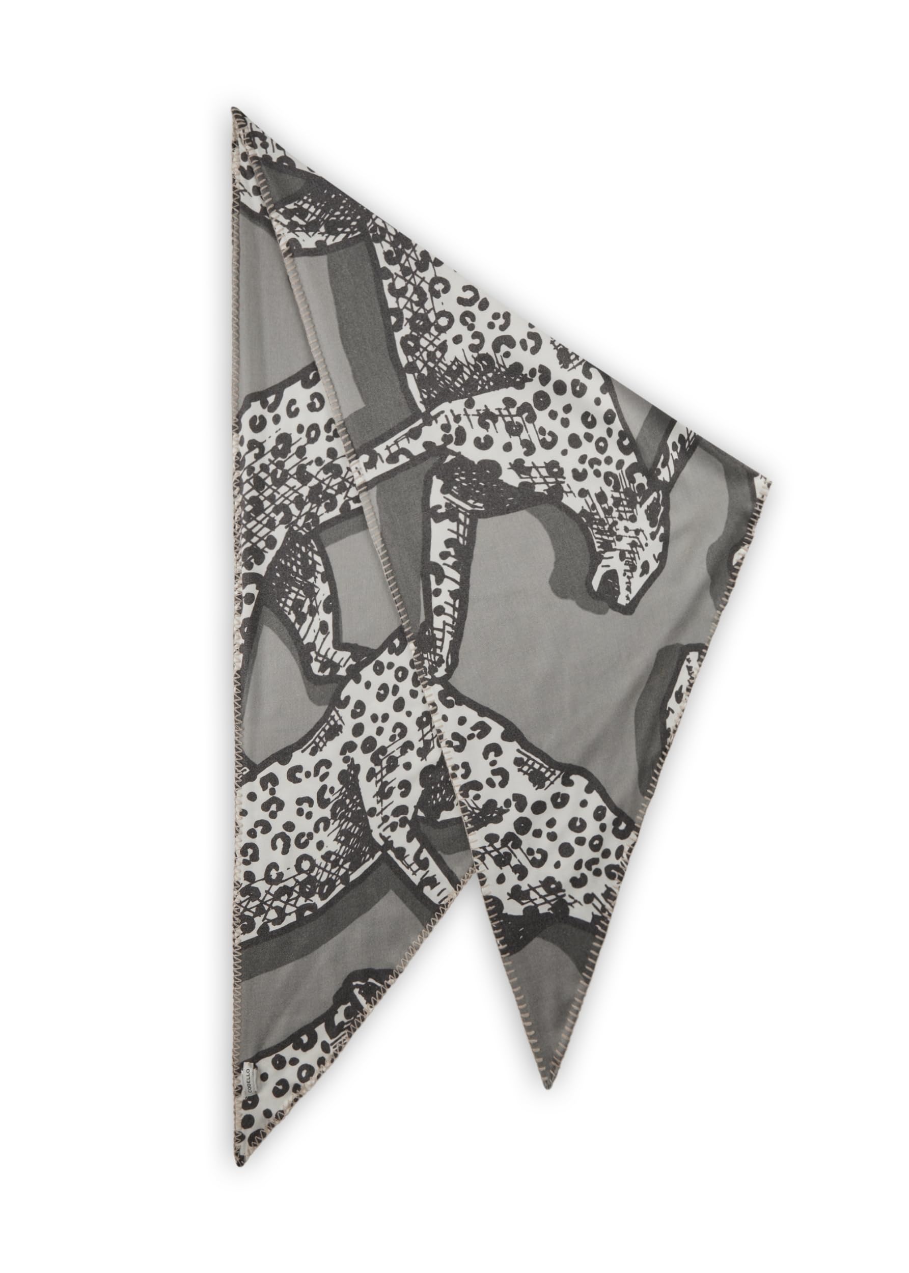 CODELLO PRINTED TRIANGLE POLYESTER/VISCOSE - 128X128X180CM