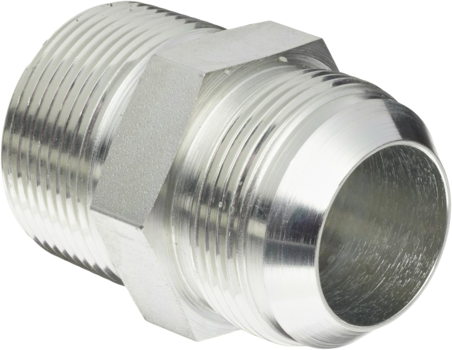 Eaton Aeroquip 2021-20-20S Male Connector, Male 37 Degree JIC, Male Pipe Thread, JIC 37 Degree & NPT End Types, Carbon Steel, 1-1/4 JIC(m) x 1-1/4 NPT(m) End Size, 1-1/4" Tube OD