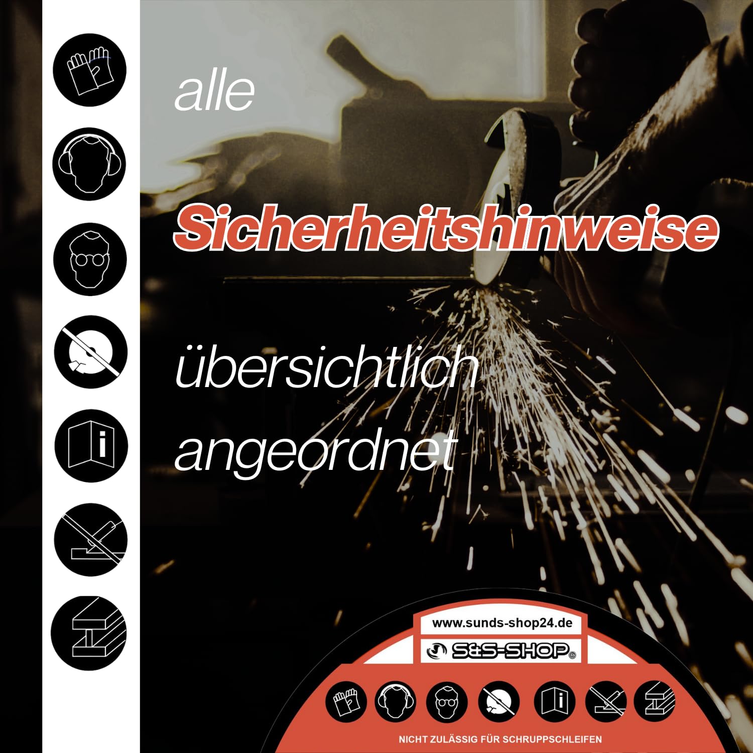 100x Trennscheiben Ø125 mm x 1,0 mm, INOX, extra dünn, Flexscheiben für Metall, Edelstahl, Stahl, Winkelschleifer 125, Trennscheibe 125 Metall 1mm, Zubehör für Trennschleifer & Akku-Flex