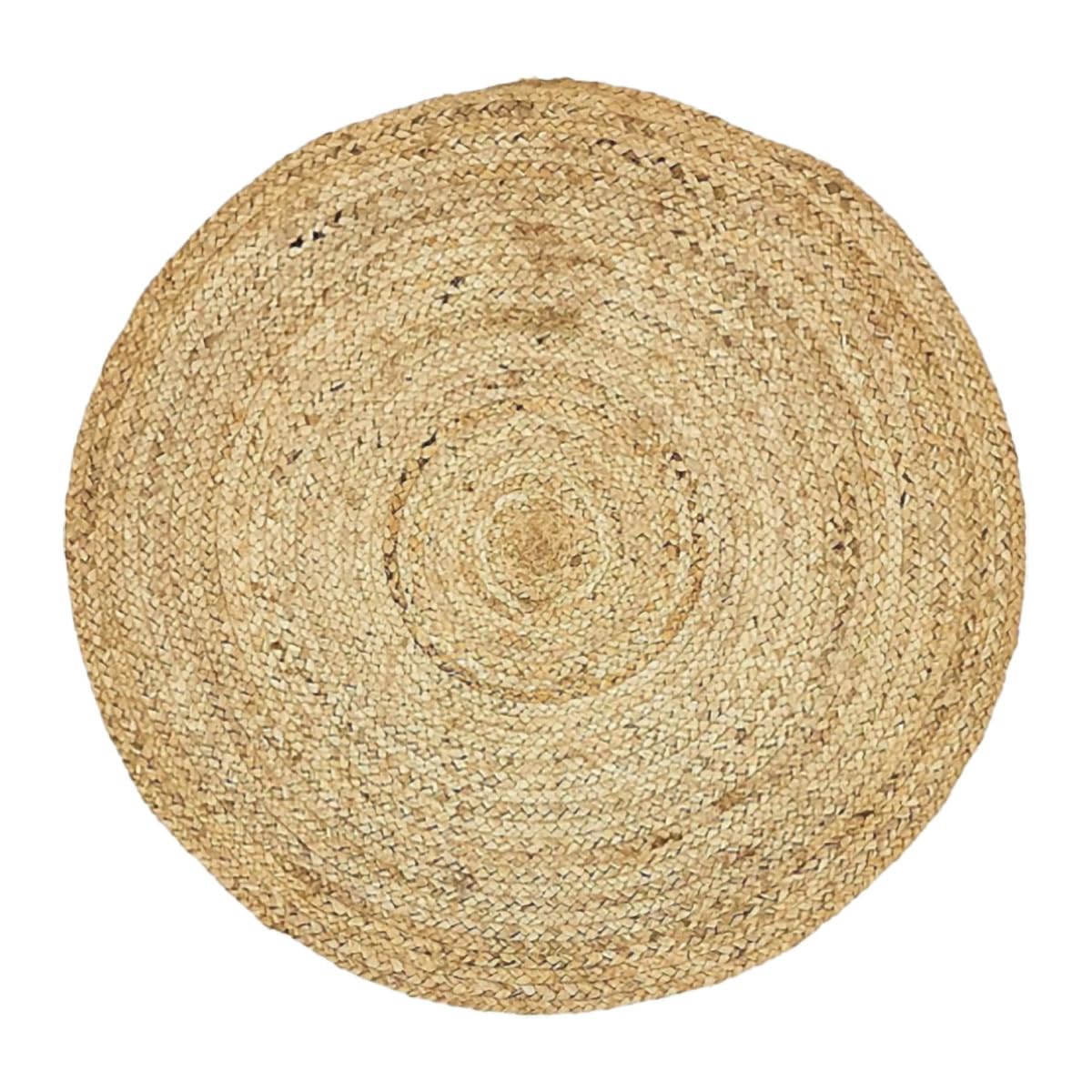 Future Home Tapis déco Rond en Jute 90x90cm
