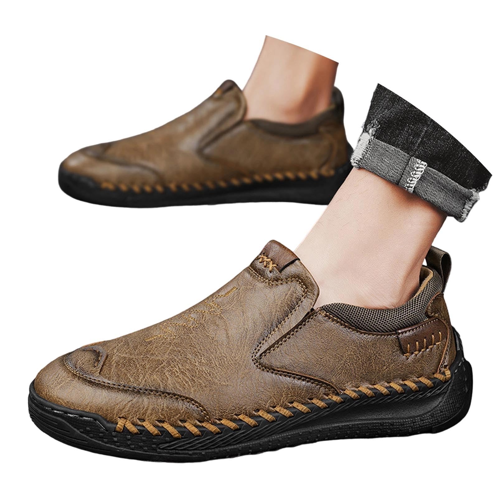 Scarpe da uomo in pelle scamosciata, per Oktoberfest | Scarpe versatili per danza e tempo libero con taglio su misura, adatte per l'Oktoberfest e per l'uso interstagionale