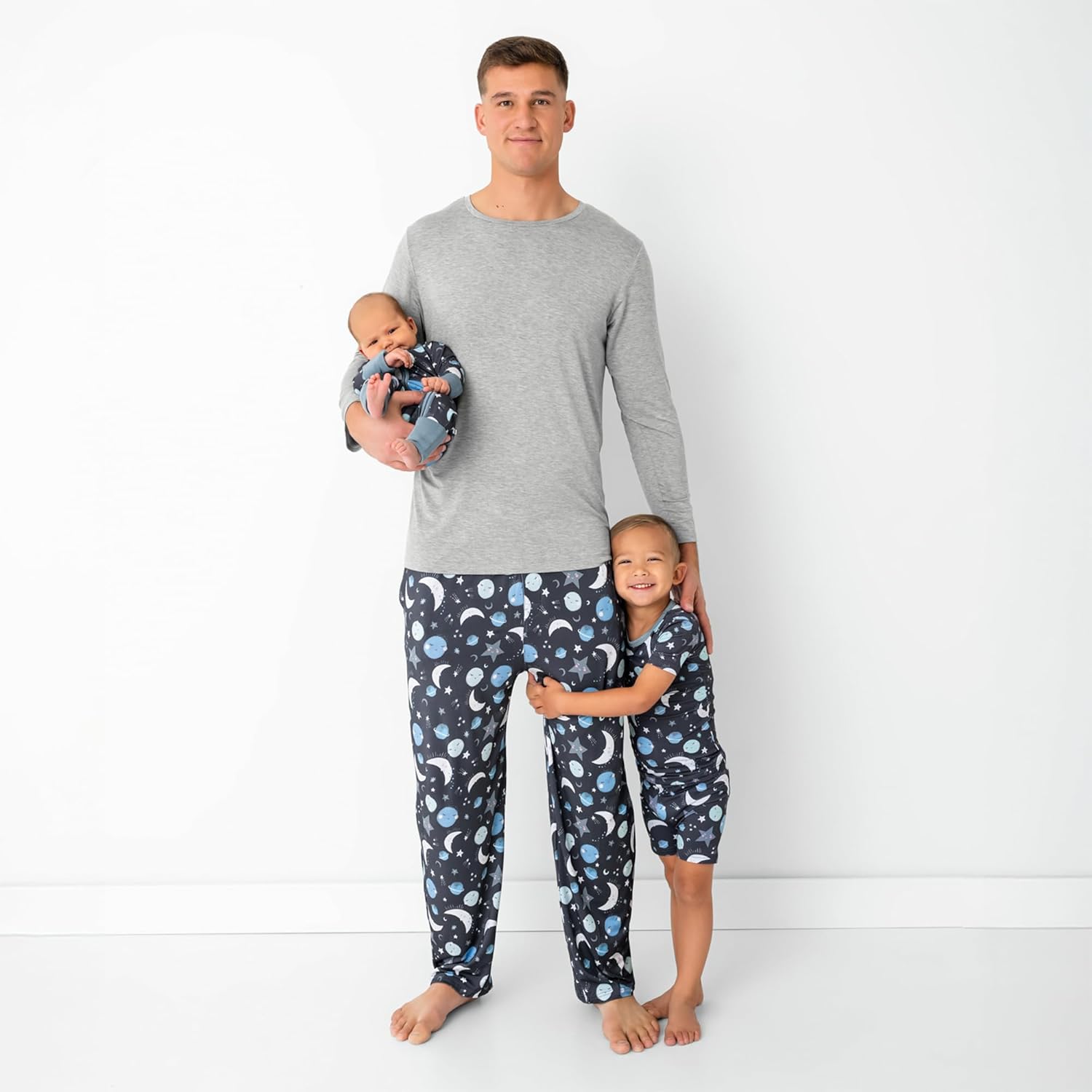Little Sleepies Mens Pajama Pants, Soft Viscose from Bamboo PJ Bottoms for Family Matching Set, Mens Sleepwear PJs w/Pockets
