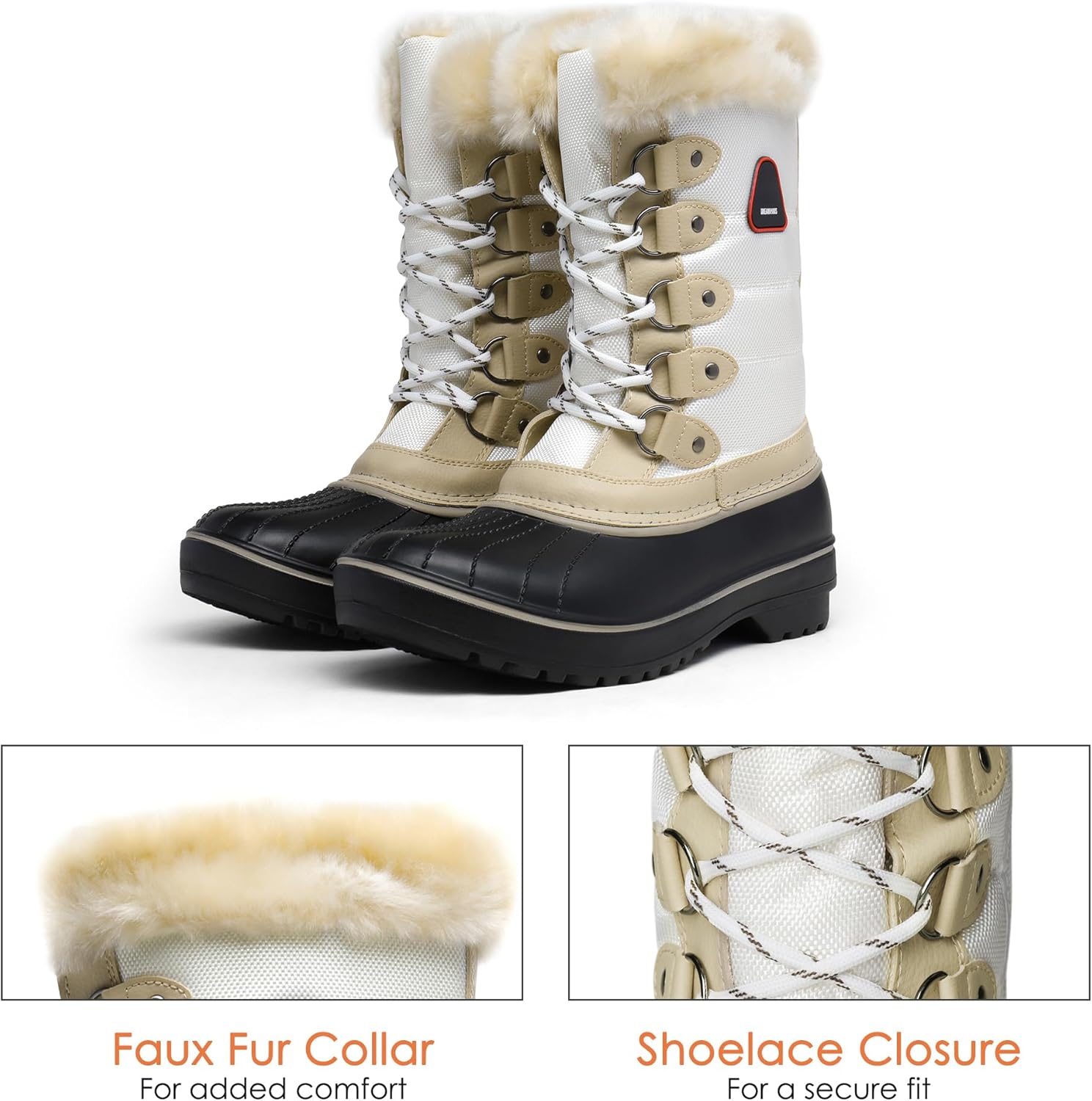 Chaussures Femme Hiver Bottes De Neige Trekking Outdoor Bottines Fourrées De Randonnée Chaudes Boots Chaussons LéGèRes AntidéRapante Bottine Imperméables Chaussures D'hiver Botte Pour Tous Les Jours