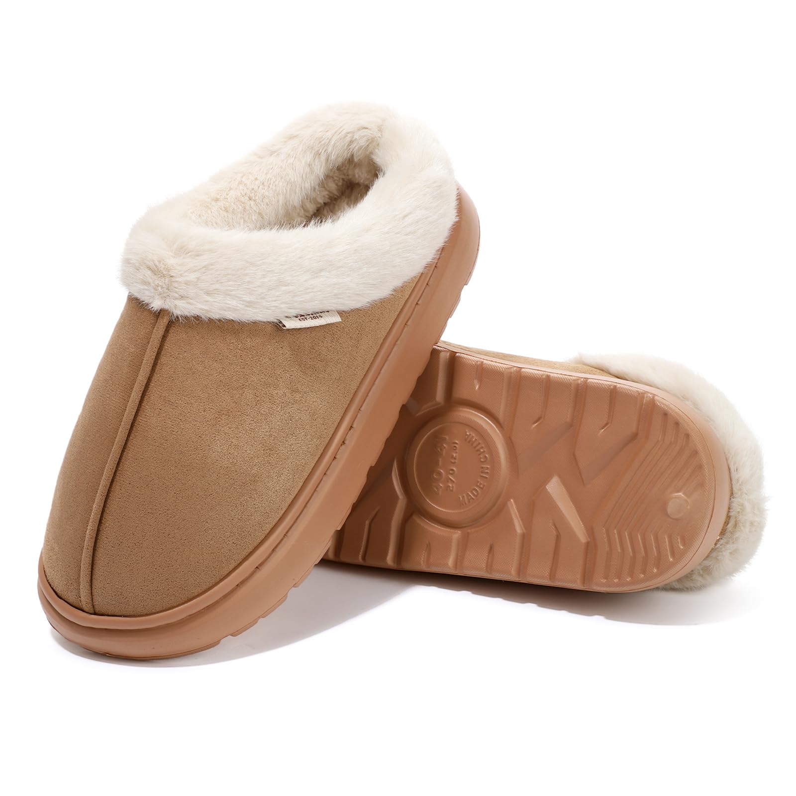 GOKTOW Wildleder Hobo-Tasche für Damen – Braune Wildleder Tr
