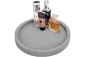 MyGift 11-Inch Gray Concrete Vanity Tray
