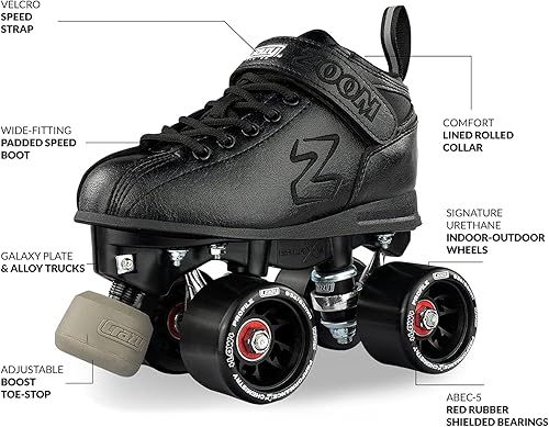 Miniatura 2 de ZOOM Roller Skates BLACK / US Mens 6 US Ladies 7 EU 38