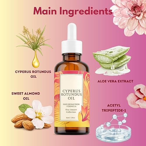 Miniatura 4 de Natural Cyperus Rotundus Oil for Hair Removal, Cyperus Rotundus Oil 60ml, Reduces Unwanted Hair Growth, Moisturizing & Soothing CyperusOil for