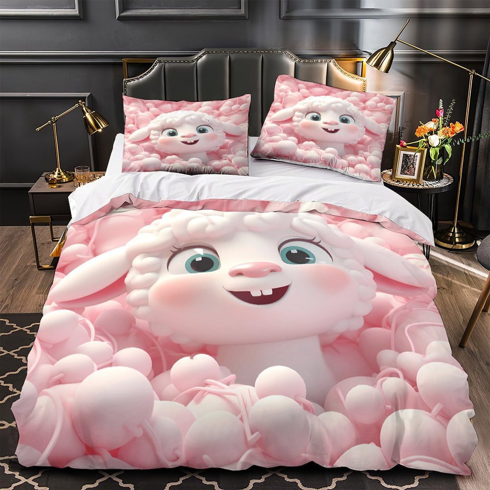 Housse de couette koala fermeture éclair pour lit double 200x200 garçon