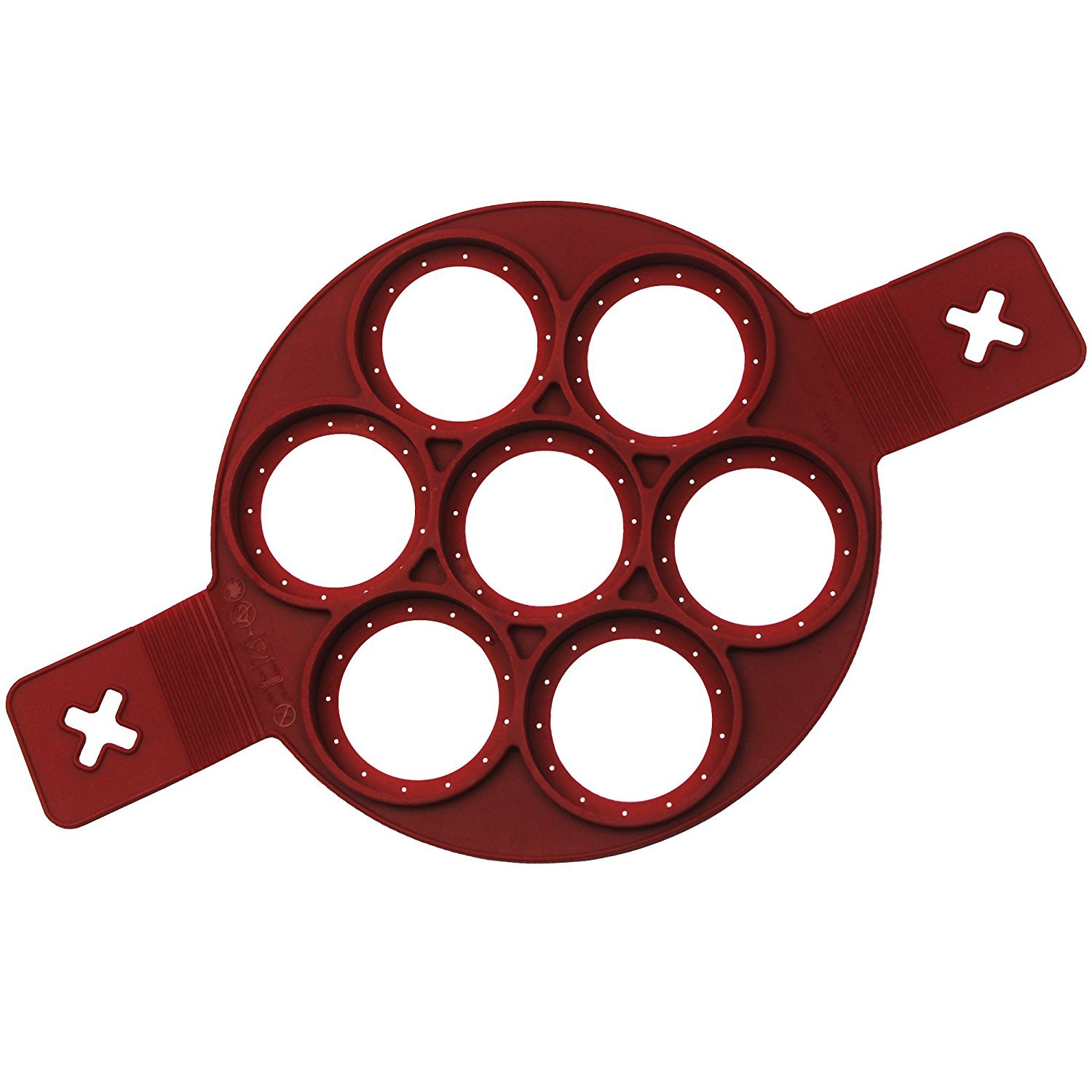 Stubbornboy Silicone Egg Pancake Mold- Easy Way to Make Perfect Pancakes, 7 Grids