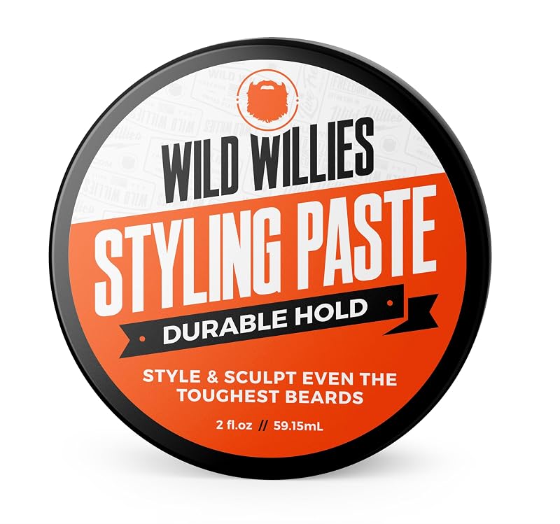 Wild Willies Pasta Modeladora para Barba, Fixação Média e Acabamento Matte