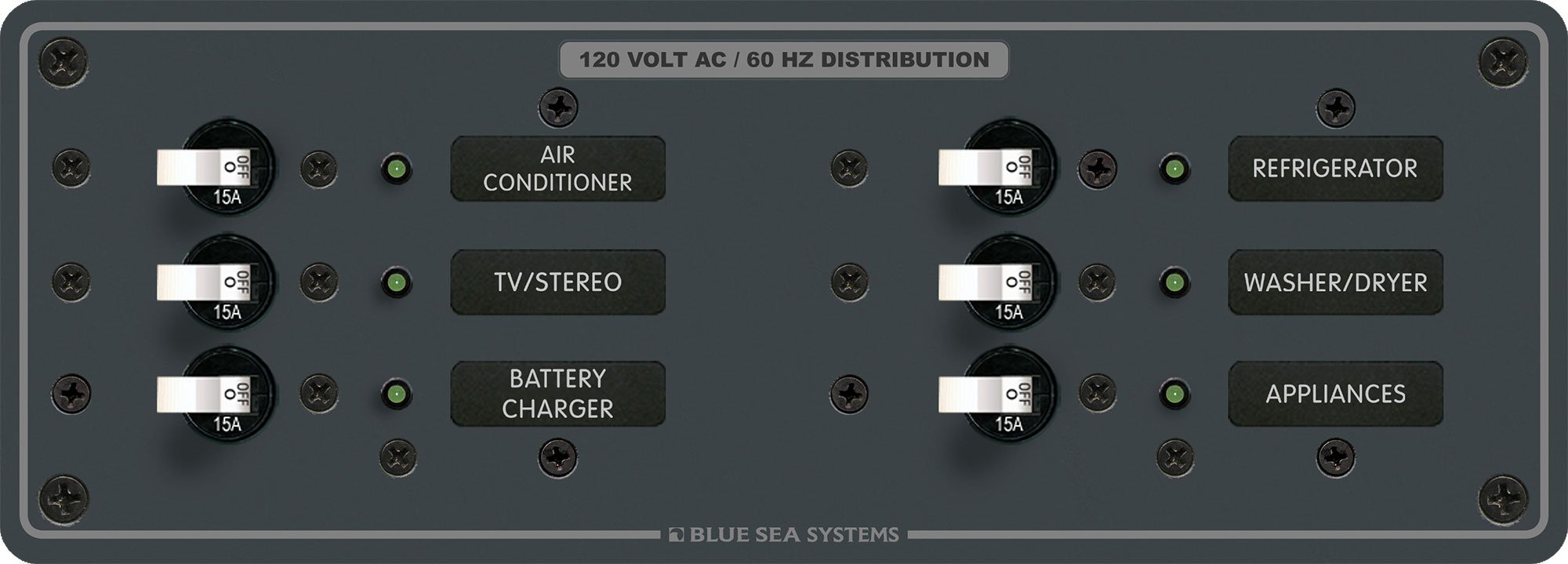 Blue Sea Systems AC 6 Position