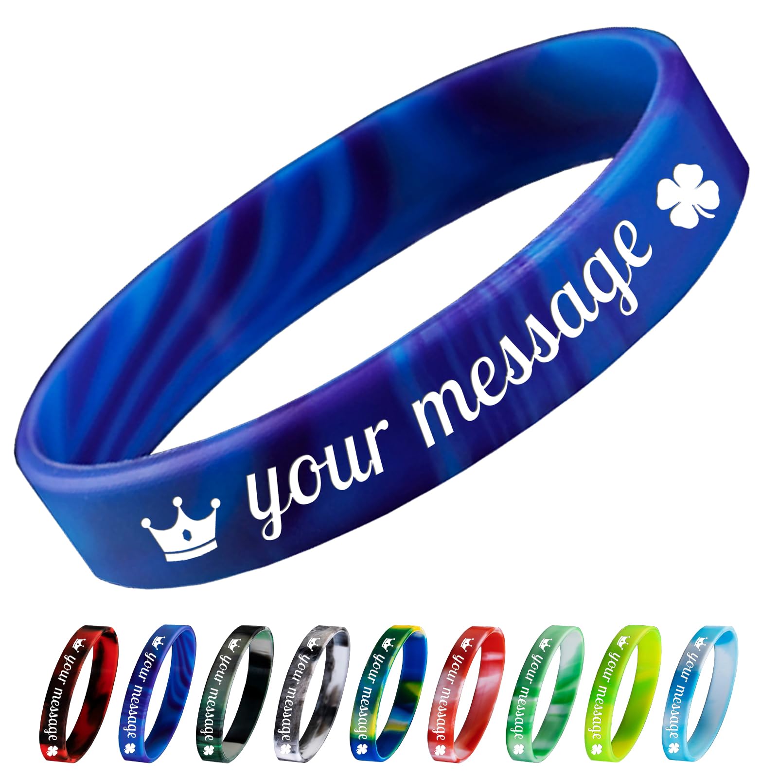 Aokizkdzsw Custom Silicone Wristbands - Personalized Customizable Rubber Bracelets for Text/LOGO, Motivation, Events, Gifts, Support, Awareness
