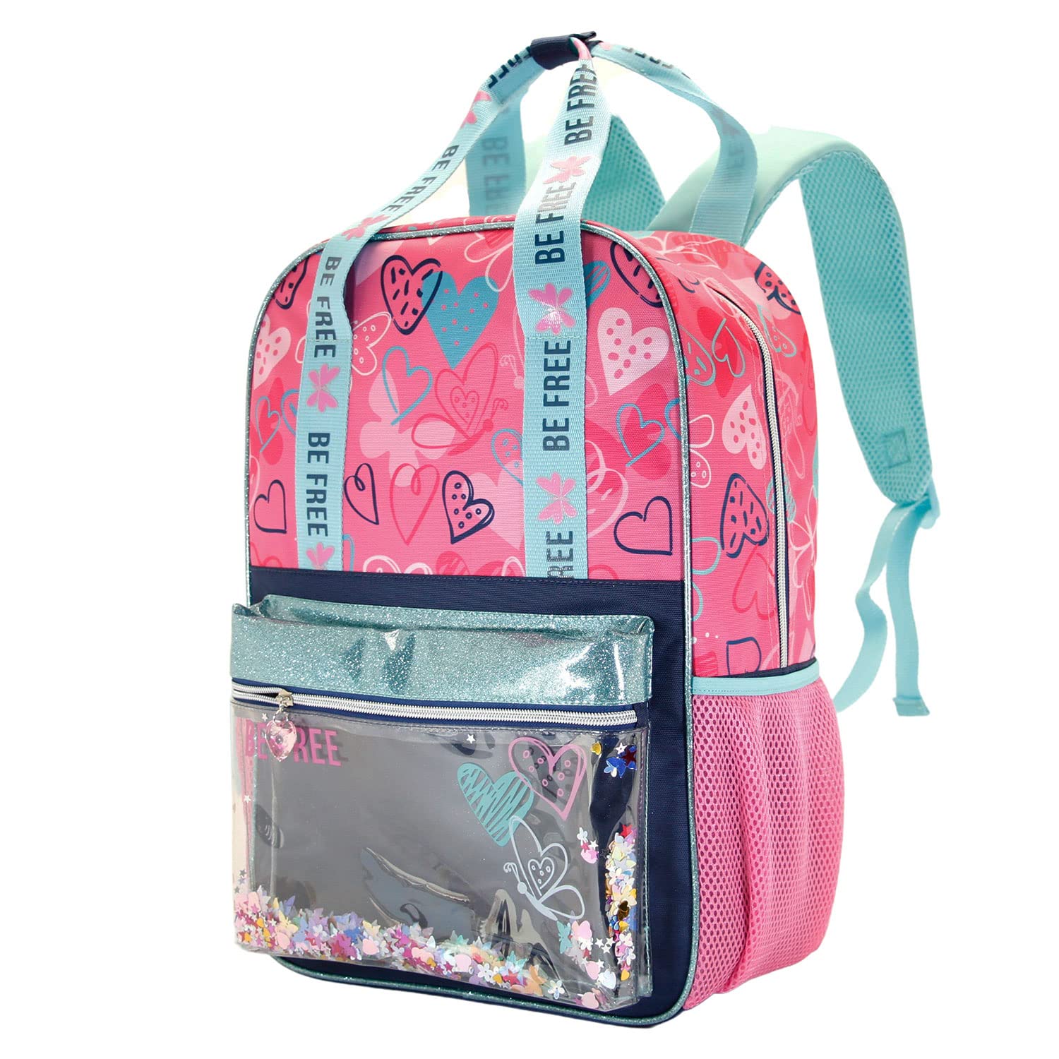 Oh My Pop! Be Free-Mochila Glitter, Rosa, 31 x 43 cm, Capacidad 19 L