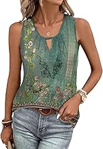 Tanmolo Damen Tank Top Ärmellos Tanktops Sommer T Shirt Basic Oberteile Blusentop Lässige Top Plissierte Bluse