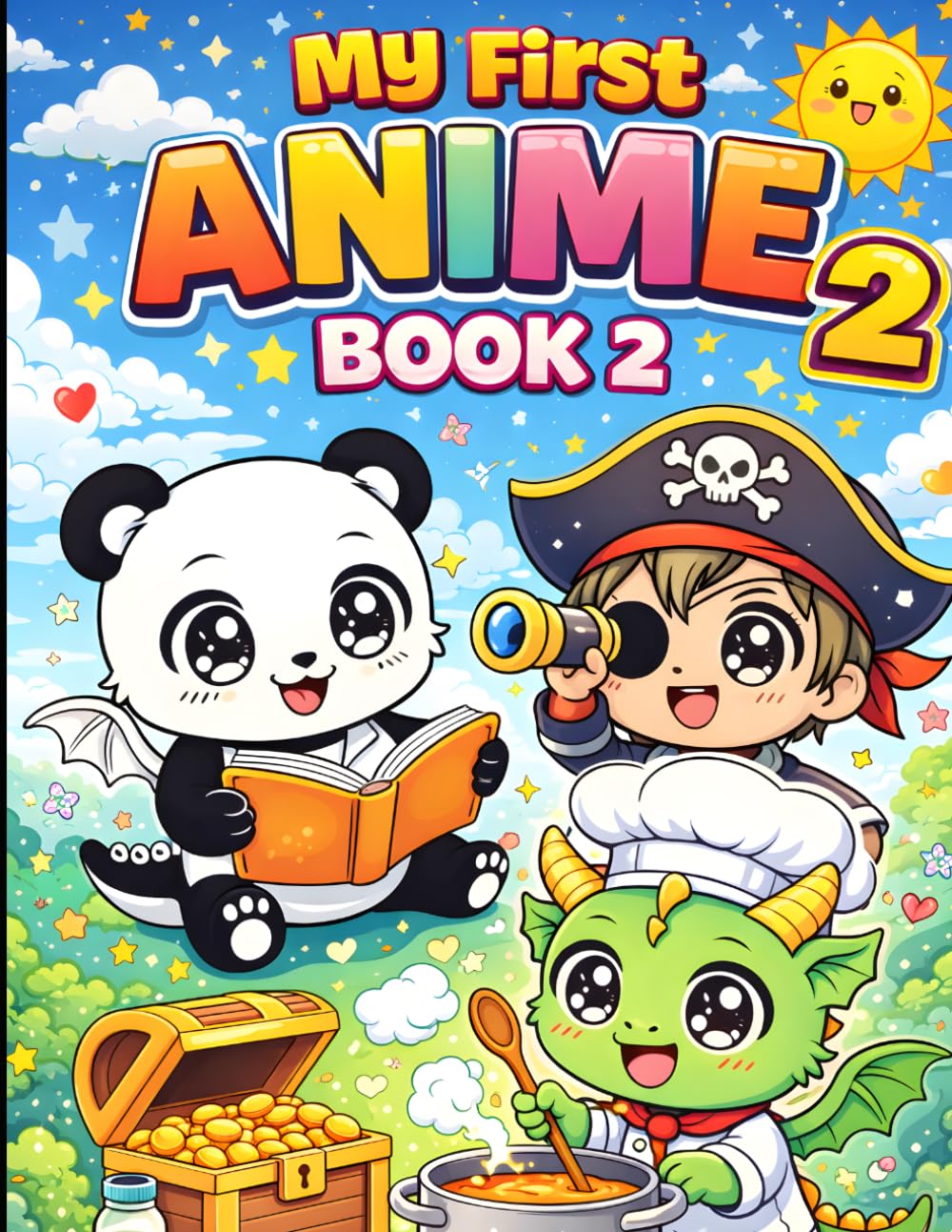 Anime Coloring Book 2: Fun and Cute Anime Characters to Color