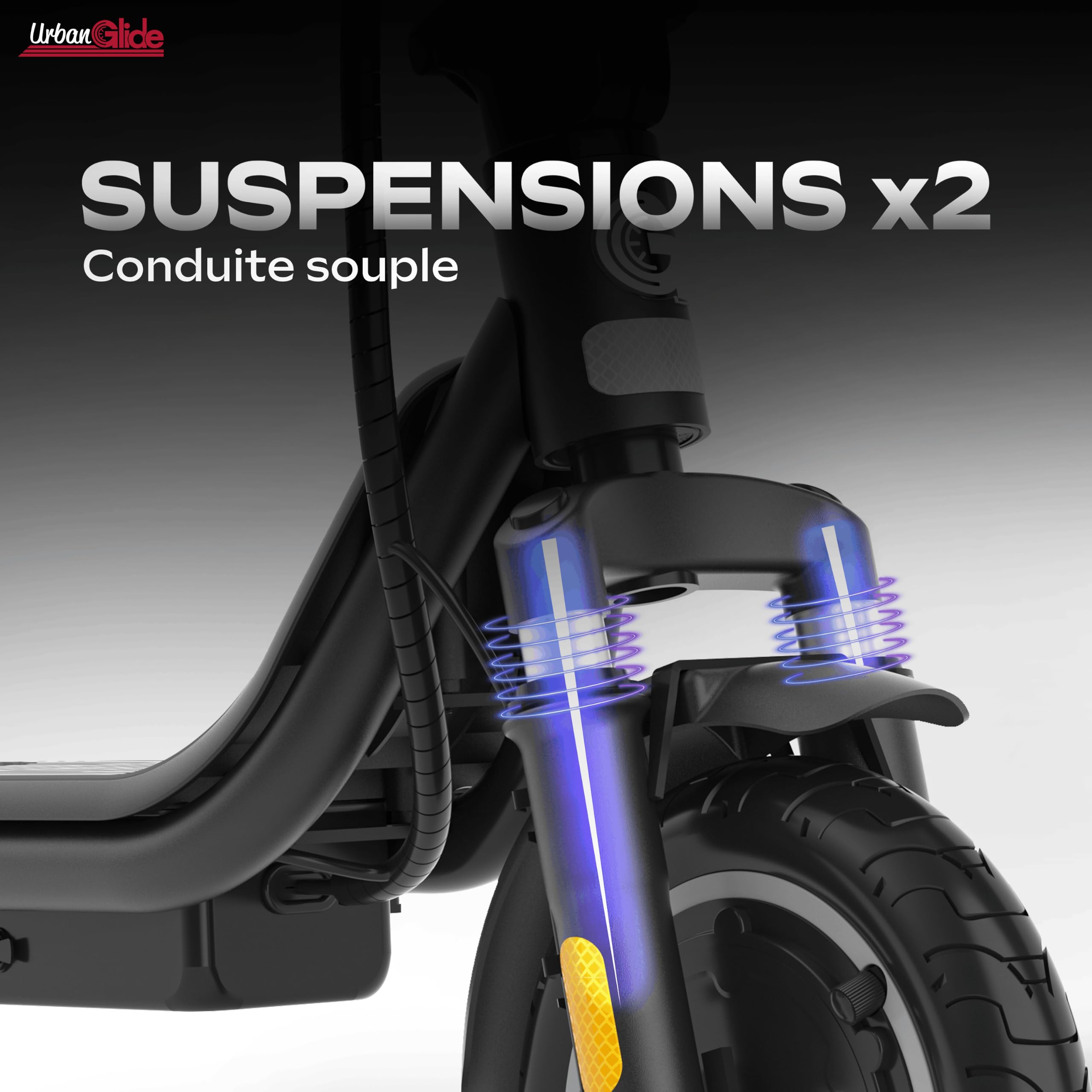 Trottinette Électrique Adulte UrbanGlide 85 Evo – Autonomie Jusqu'a 15 km - Pneu 8,5" Gonflable - Batterie 25.2V - Poids 15Kg