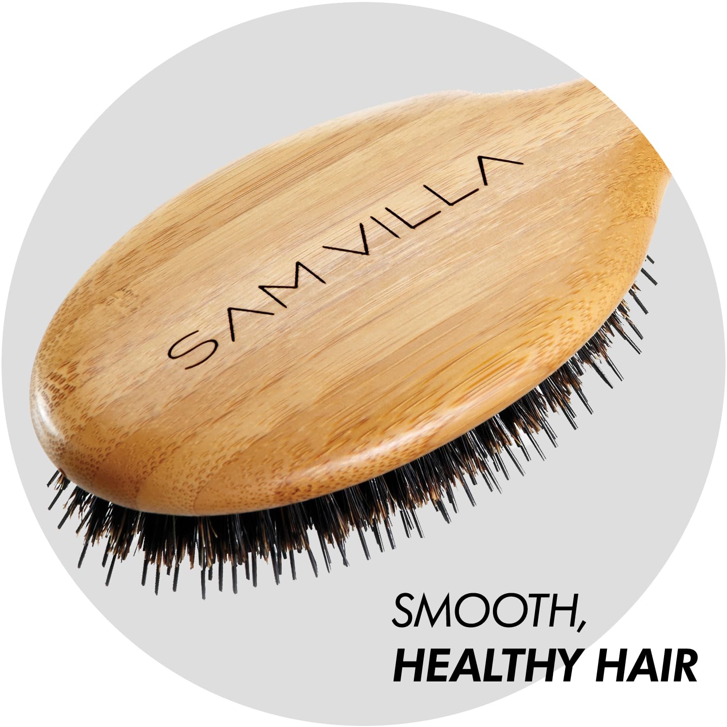 Sam Villa Signature Series Boar Bristle Hair Brush For Hair Styling - Image 4