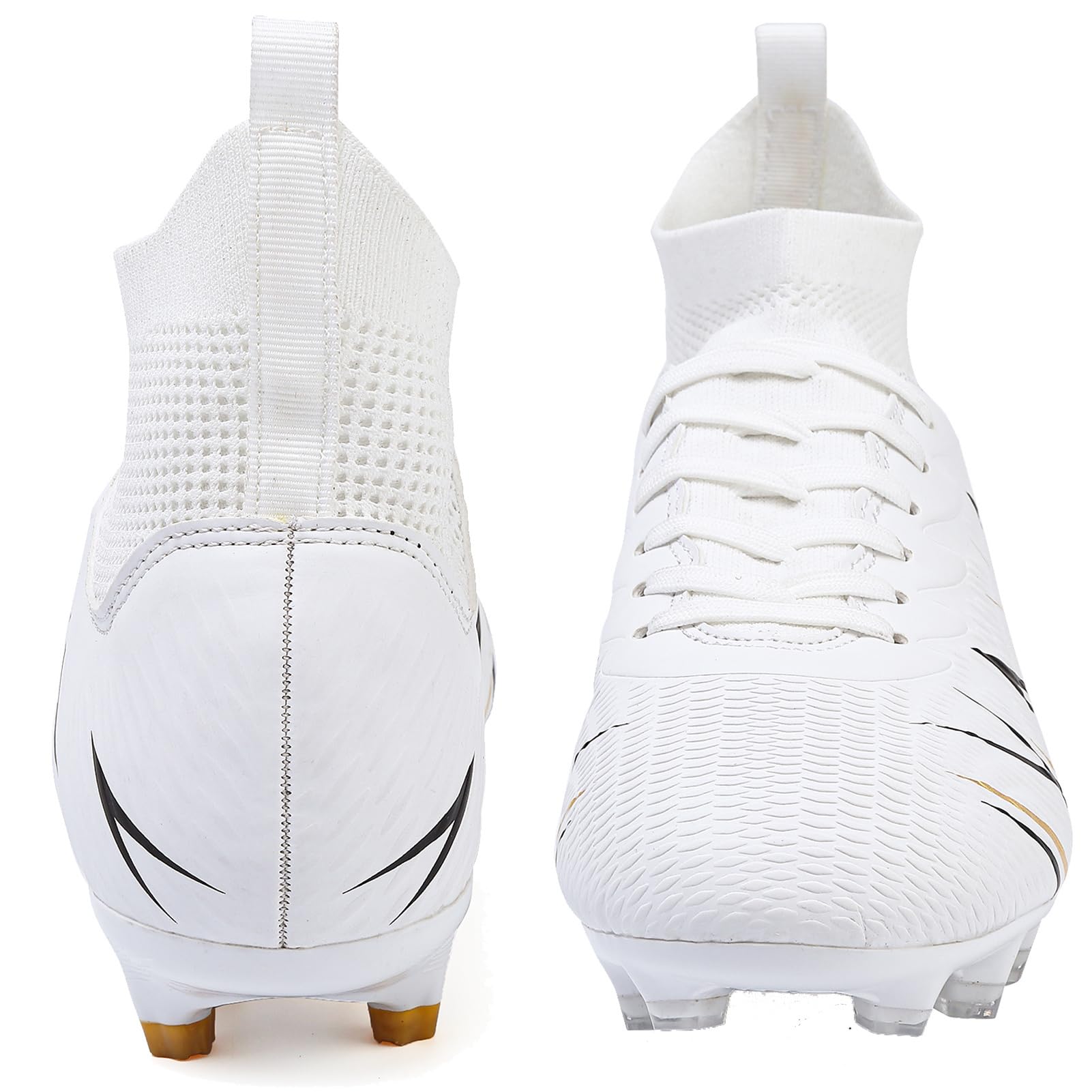 Mens Football Boots Spike High Top Football Shoes Astro Turf Trainers AG FG Soccer Cleats Boys Professional Athletic Shoes - 5