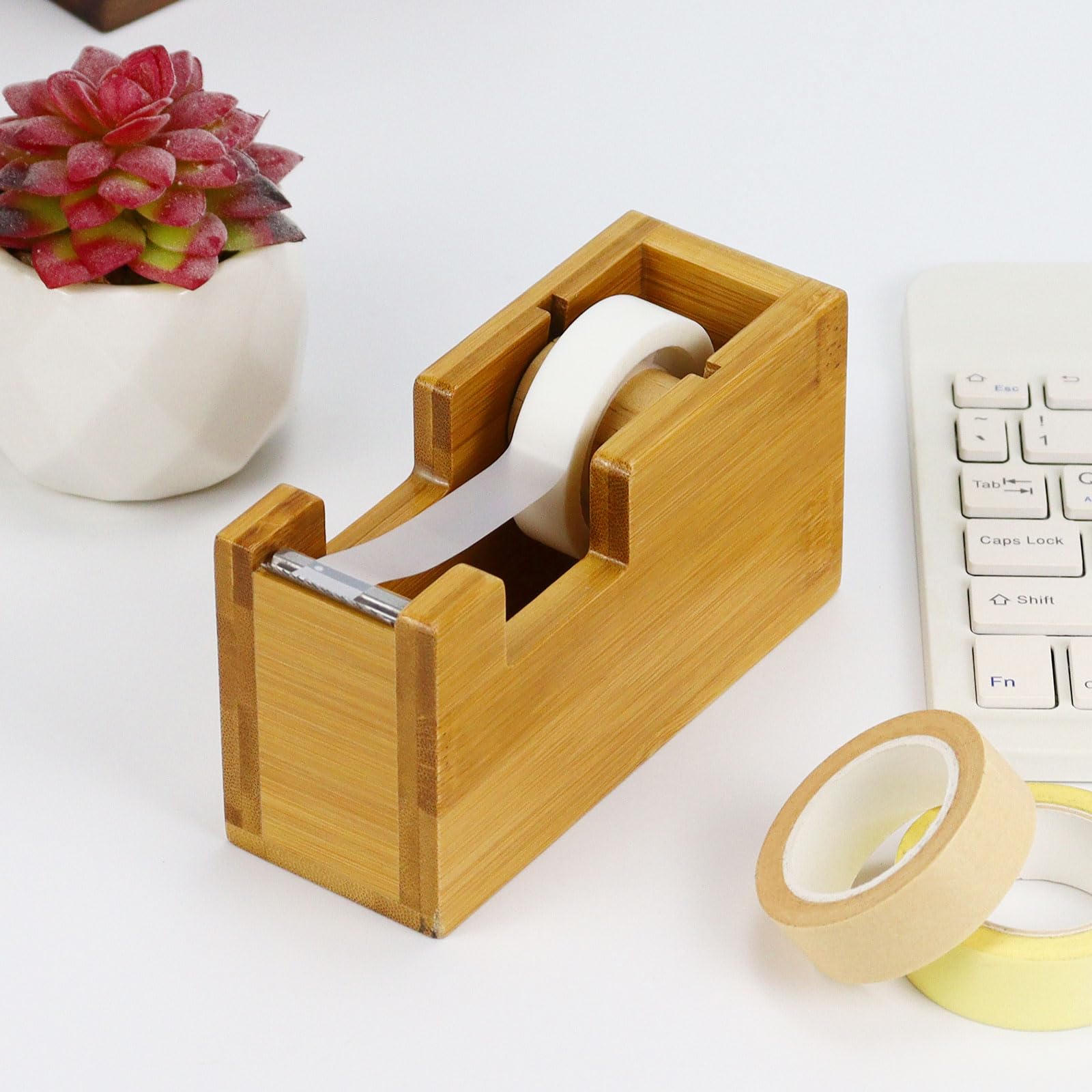 Multibey, Desktop Tape Dispenser, 1-Inch Core, Pink Multibey, Desktop Tape Dispenser, 1-Inch Core, Pink