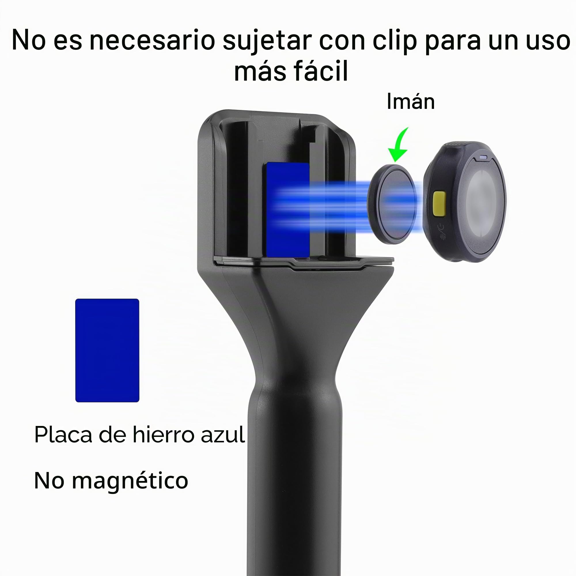 Soporte para micrófono de mano magnético Hollyland LARK M2 M2S M1 MAX C1 150 Adaptador de micrófono Lavalier inalámbrico con mango de entrevista