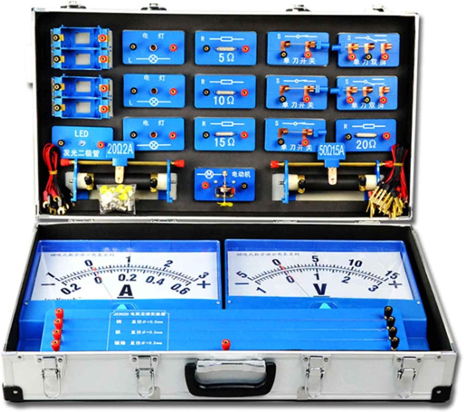 Educational Science Toy - Magnetic Physics Experiment Box Kit, Lab Basic Electricity Magnetism Experiment, Physics Experiment Equipment