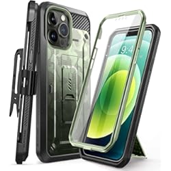 SUPCASE Funda para iPhone 13 Pro MAX 6.7 [UB Pro] Carcasa Resistente de Cuerpo Completo con Protector de Pantalla Integrado y Atril Case (Verde Oliva)