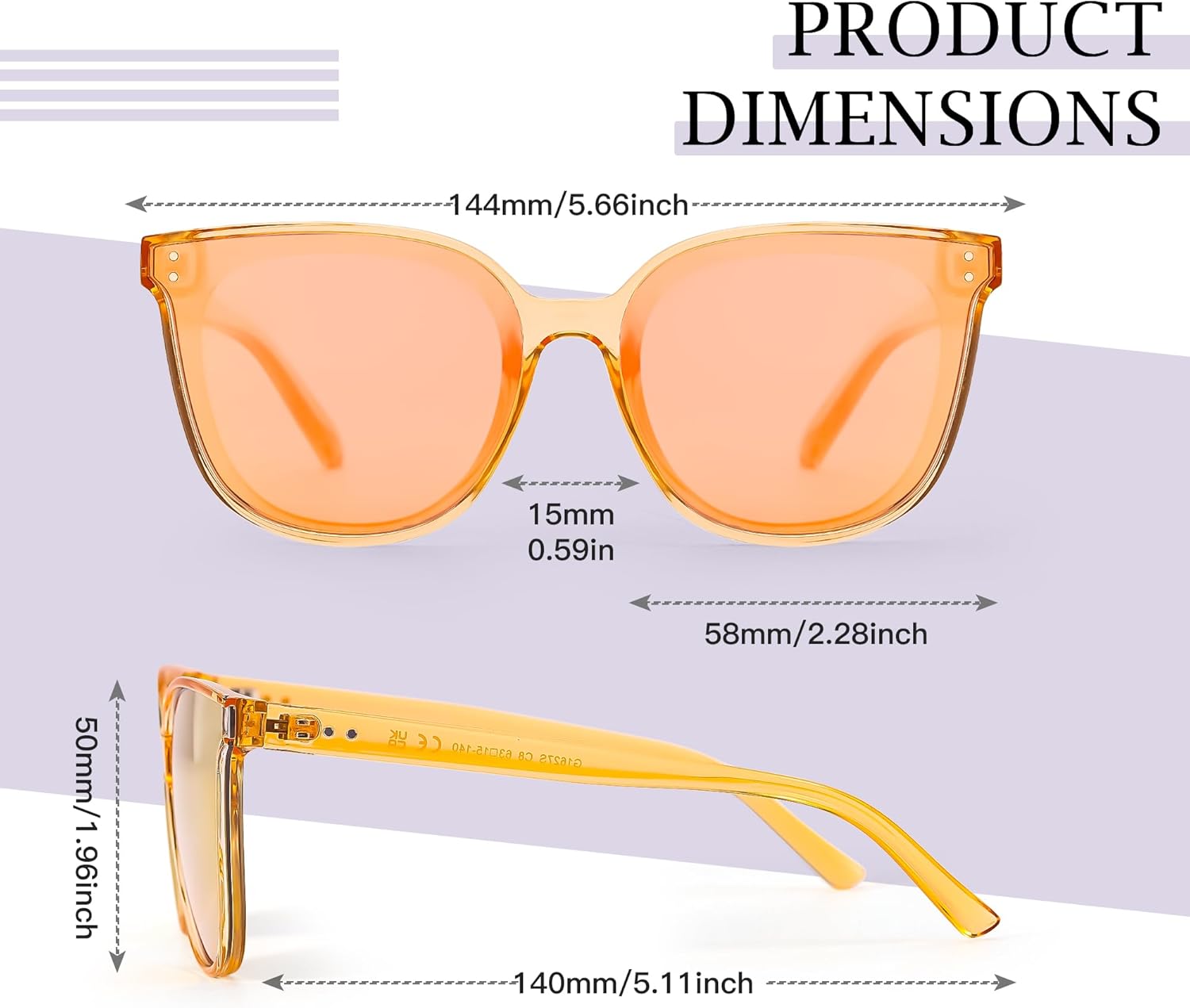 SIPHEW Polarized Mirrored Sunglasses for Women - Oversized Cat Eye Frame w UV Protection Womens Sun Glasses - Image 3