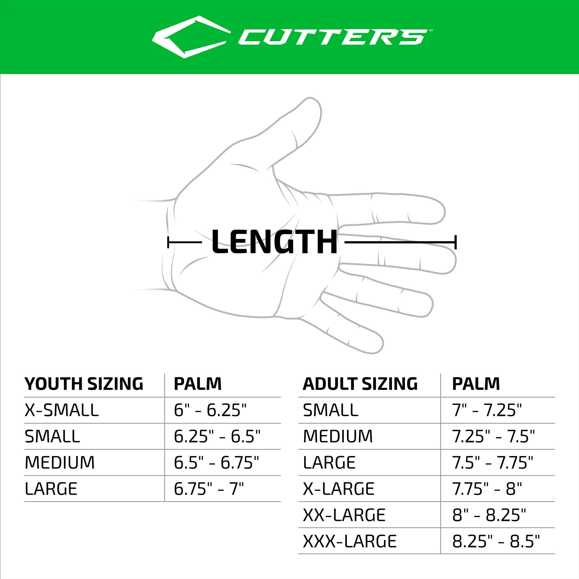 Cutters Youth Game Day Pro Fußball-Empfänger-Handschuhe
