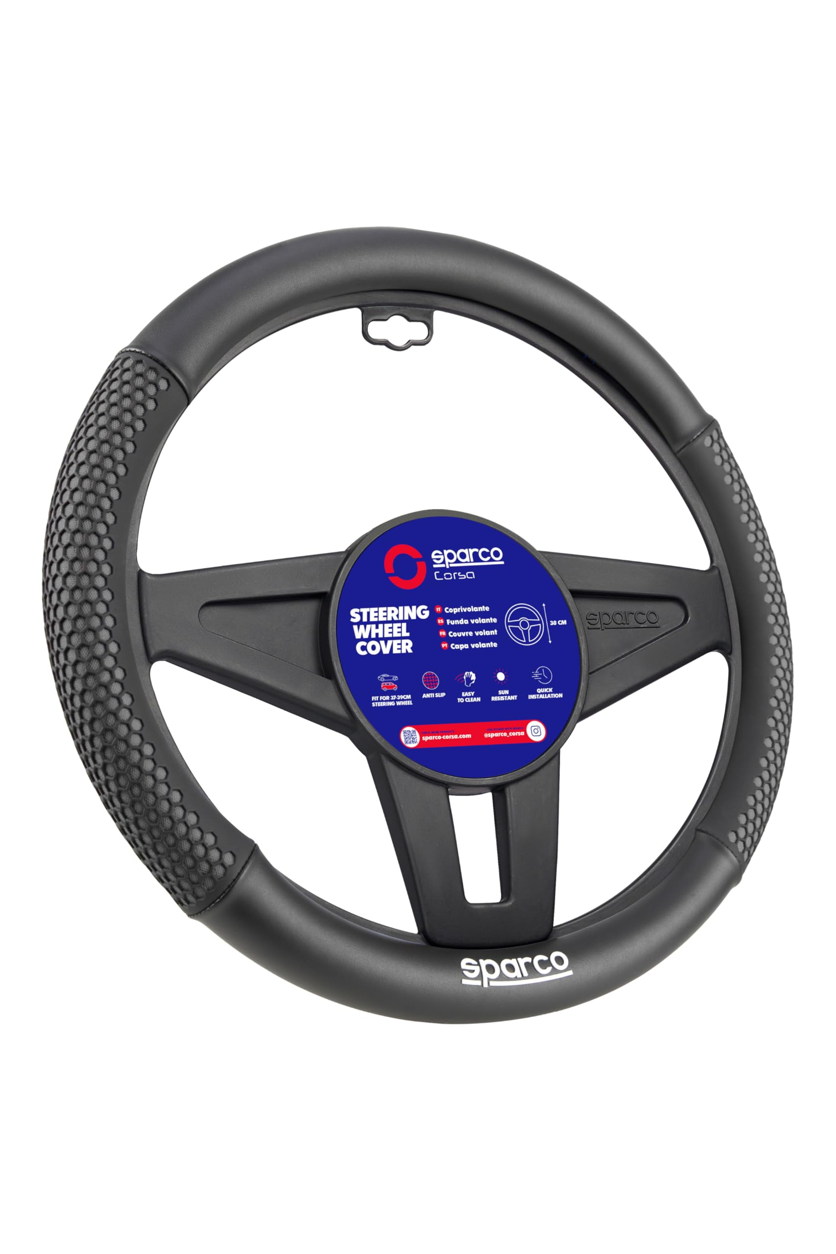 Comfort Black Steering Wheel Cover