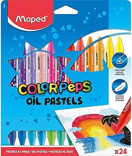 Giz Pastel Color Peps Estojo 24 Cores, Maped 44, Multicor