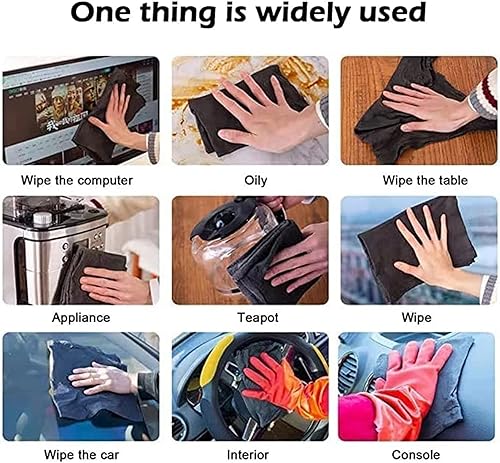Miniatura 6 de Muentastard - Paño de limpieza mágico grueso, paños de limpieza mágicos para vidrio, paños de limpieza de microfibra para automóviles, paños de