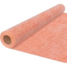 24mil Waterproofing Membrane, 3' x 33' 99 Sq Ft - Professional Orange Fabric for Shower Walls, Bathroom Floors & Kitchens - Heavy Duty Polyethylene Sealing Layer for Tile & Stone