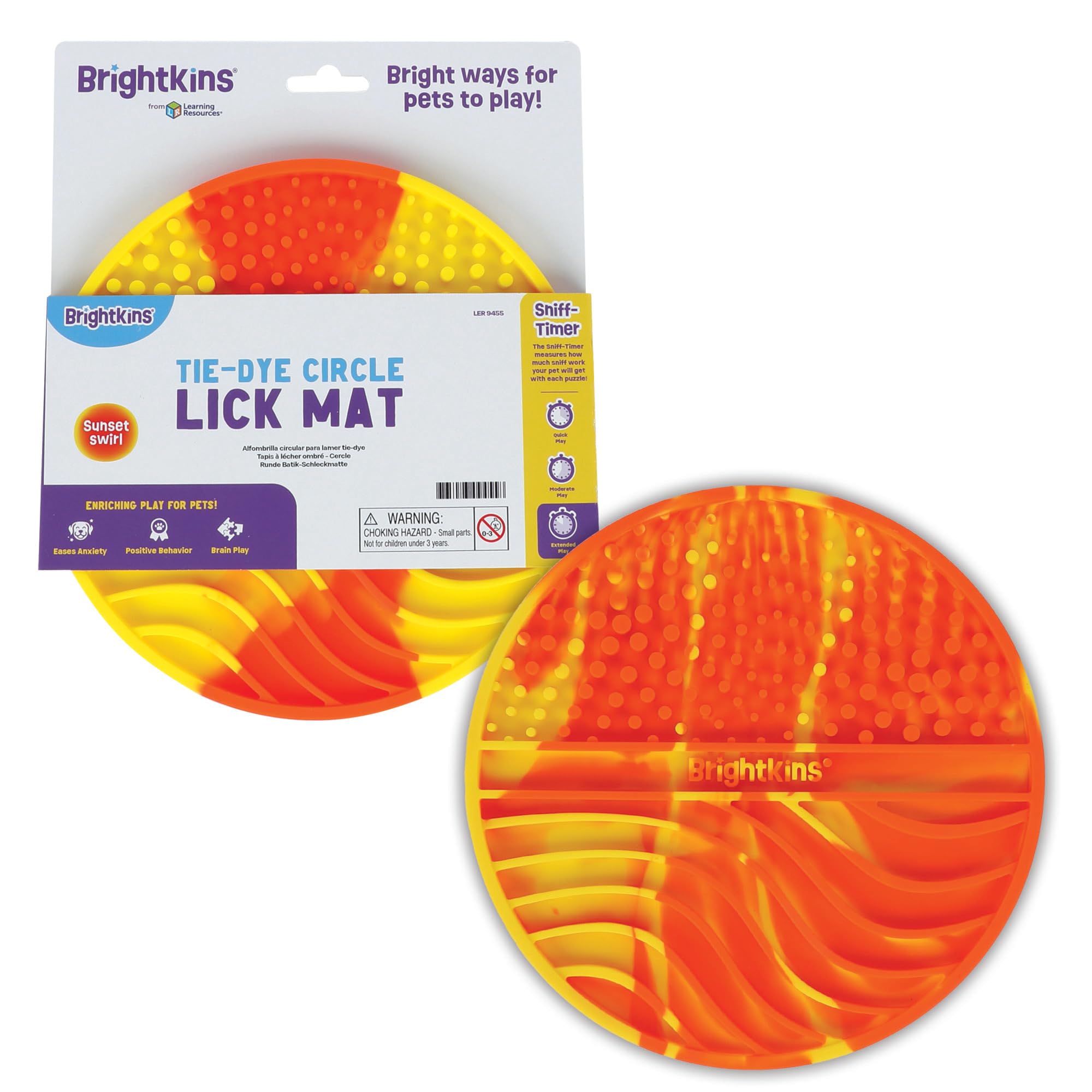 Brightkins Tappetino Licking Tie-Dye Calmante per cani
