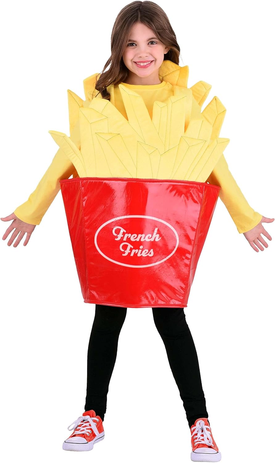 Fast Food Fries Kid's Costume - Tunic, Shoulder Straps, French Fry Design