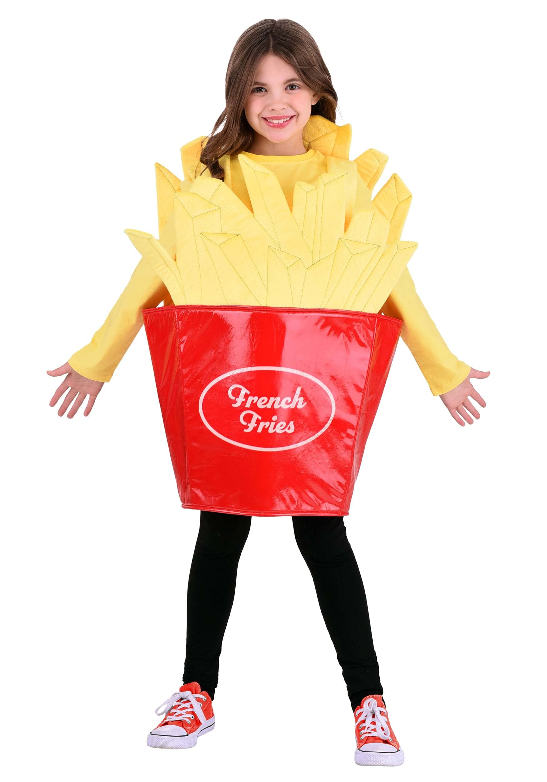 Fast Food Fries Kid's Costume - Tunic, Shoulder Straps, French Fry Design
