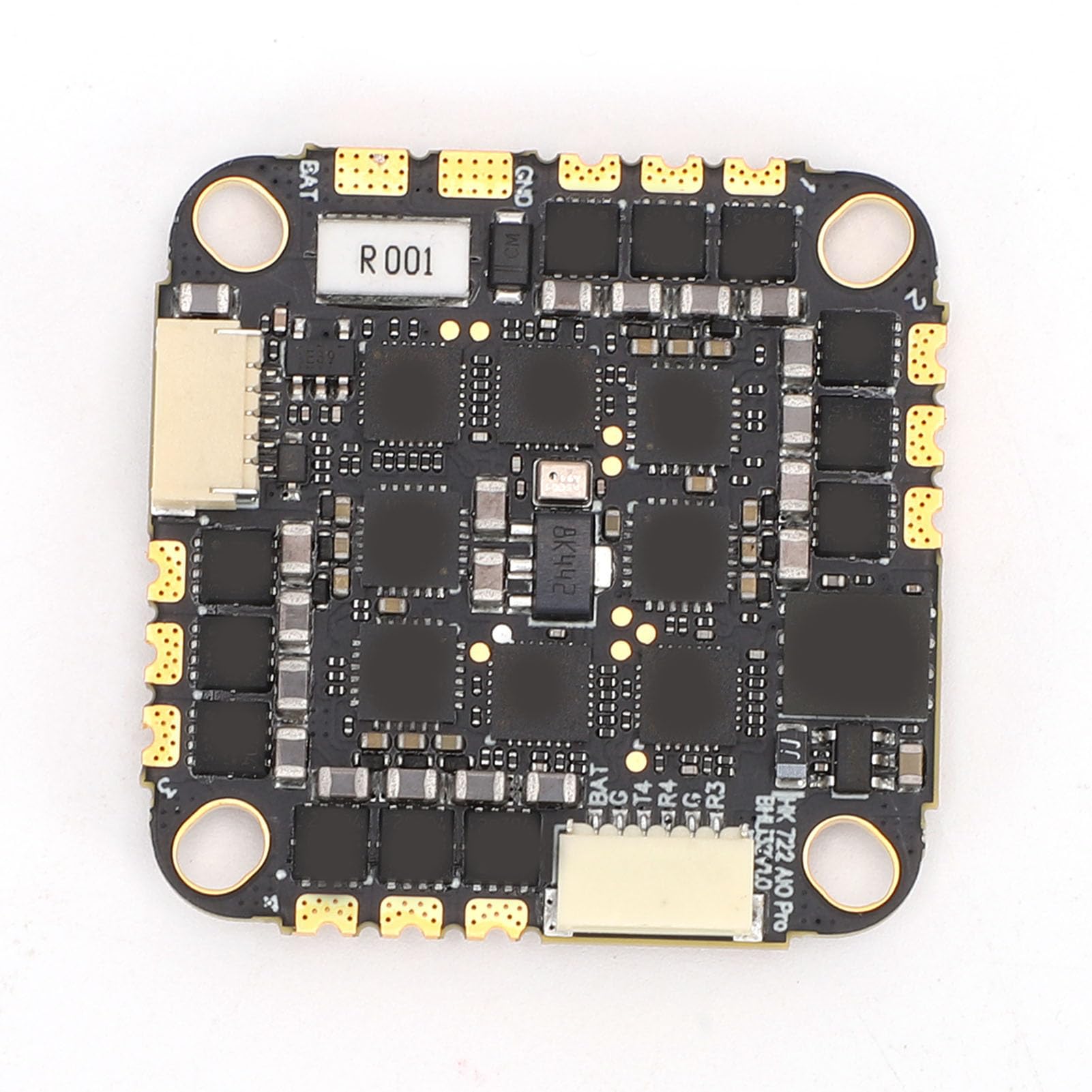Keenso Płytka Kontrolera Lotu, Procesor STM32F722RET6 4 w 1 ESC, 32-bitowa Płytka Obwodu Sterującego Lotem z Podwójnymi żyroskopami 42688 do Wyścigów Dronów FPV i Filmowania z Powietrza