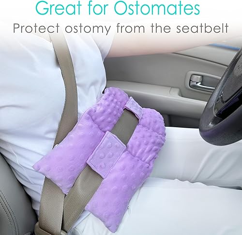 Miniatura 3 de Ostomía - Almohada para cinturón de seguridad, protector de estomía, funda para bolsa de ostomía, almohada para conducir, ileostomía, soporte para