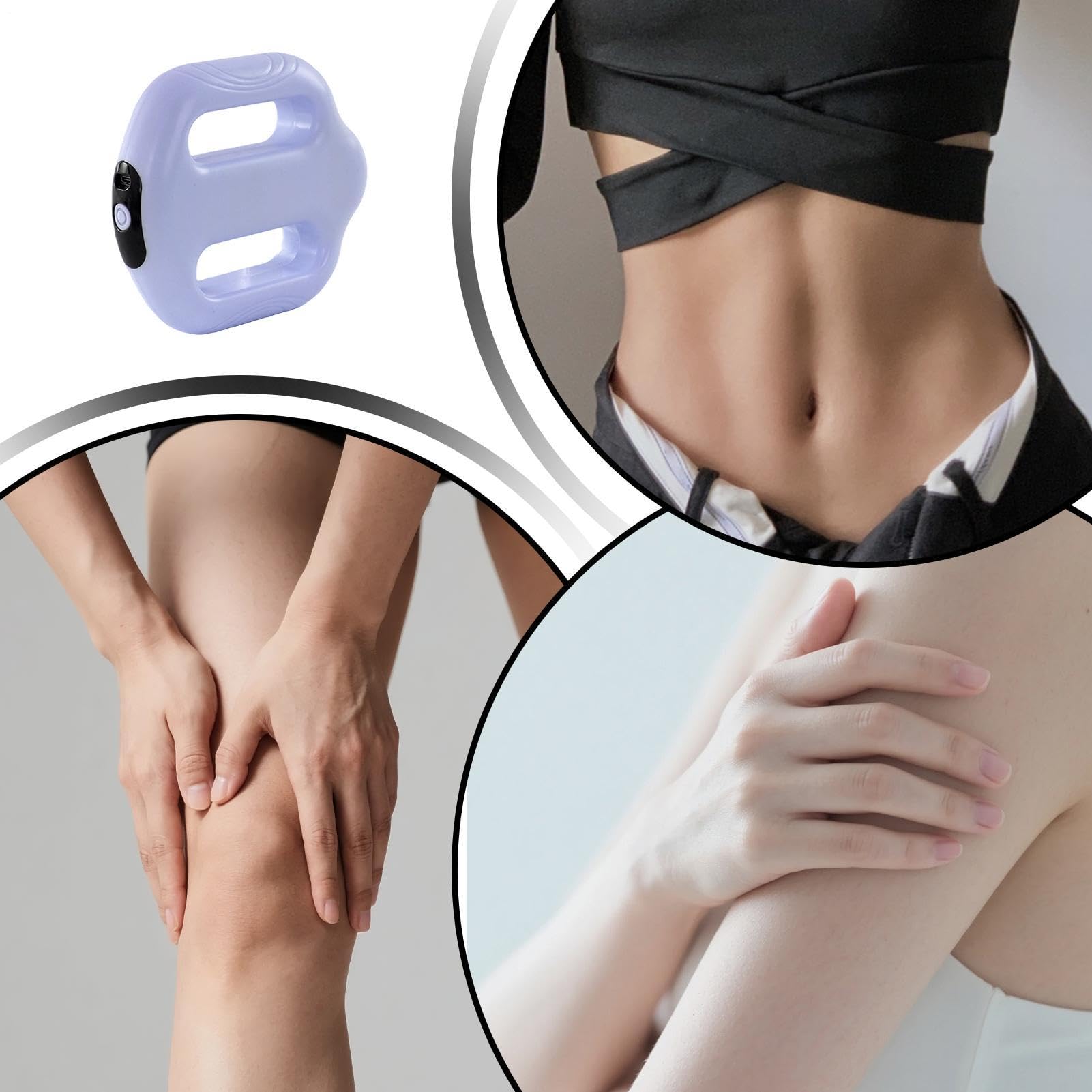 Faszienring-Massagegerät 5 Geschwindigkeiten Kabellos Wiederaufladbar | Faszien-Massage für die Entspannung von Nacken, Schultern, Beinen, Bauch, Füßen, Rücken und dem Körp
