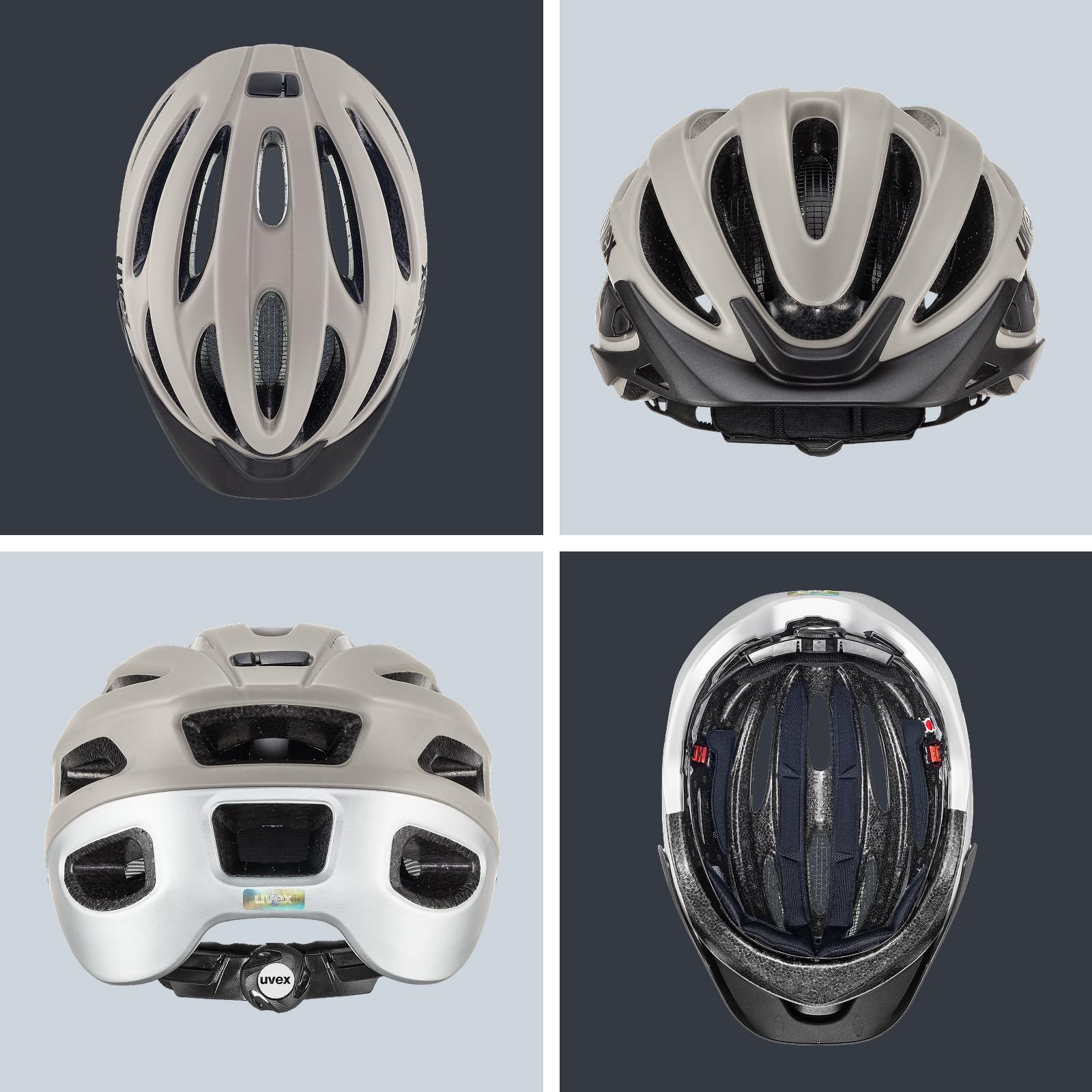 uvex True cc - Leichter Fahrradhelm für Damen und Herren - individuelle Größenanpassung - erweiterbar mit LED-Licht