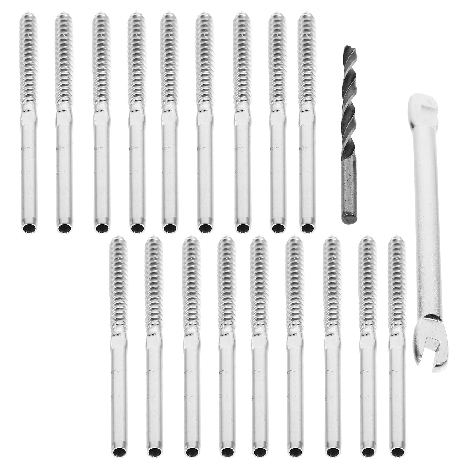 Kit garde-corps câble acier inoxydable 1/8 pouce pour terrasse et balcons extérieurs