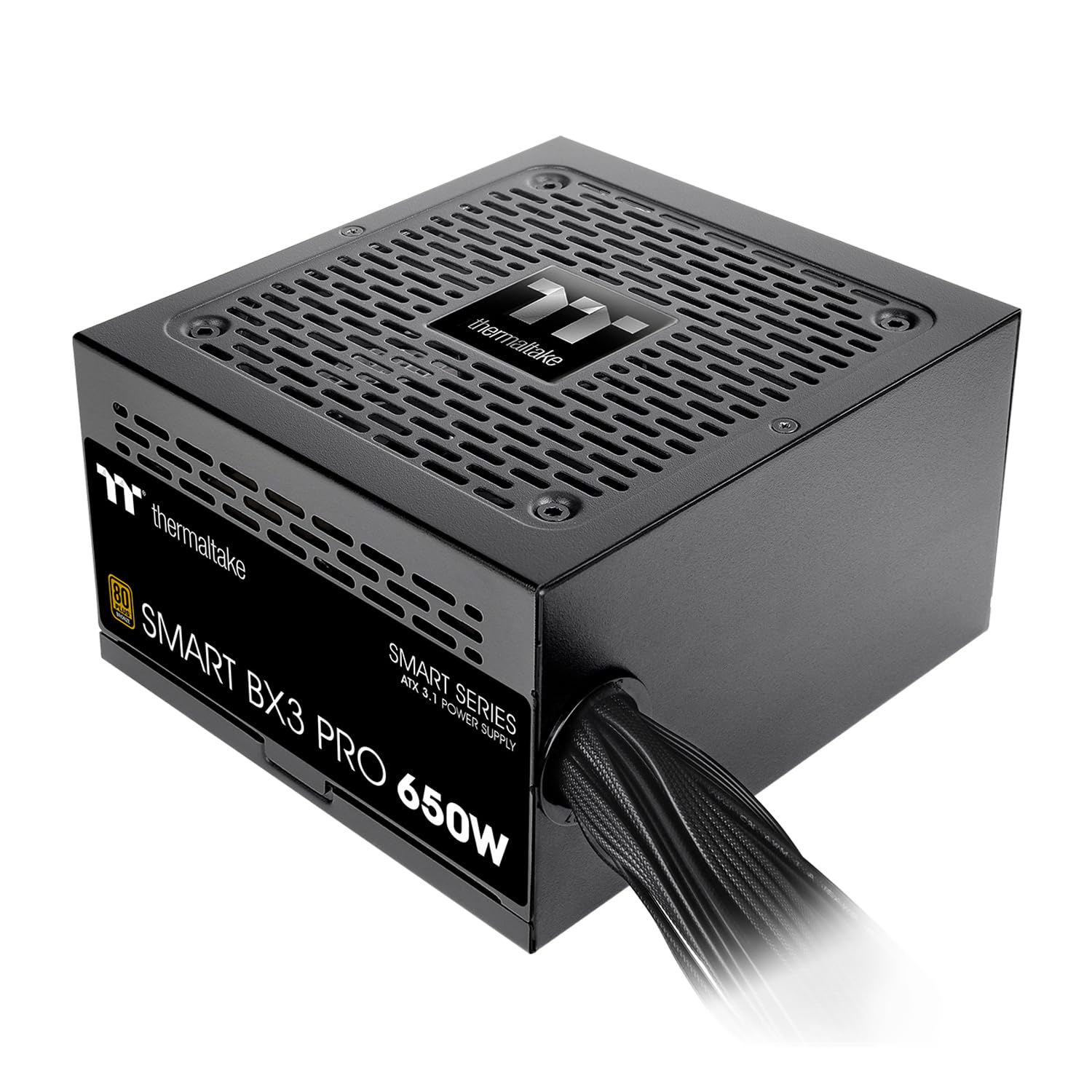Thermaltake Smart BX3 Pro 650W; ATX 3.1; Native PCIe 5.1 12V-2X6; Non-Modular; Etched Flat Cables; Dual-Color H++ Connectors; 105°C Main Capacitor; 80 Plus Bronze Certified; Black; PS-SPD-0650NNFABU-7-image-49