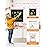 YOHOOLYO Kids Easel Wooden Children Art Easel Paper Roll,Double Sided Magnetic Whiteboard Chalkboard Dry Eraser Adjustable Height for Boys Girls Gifts