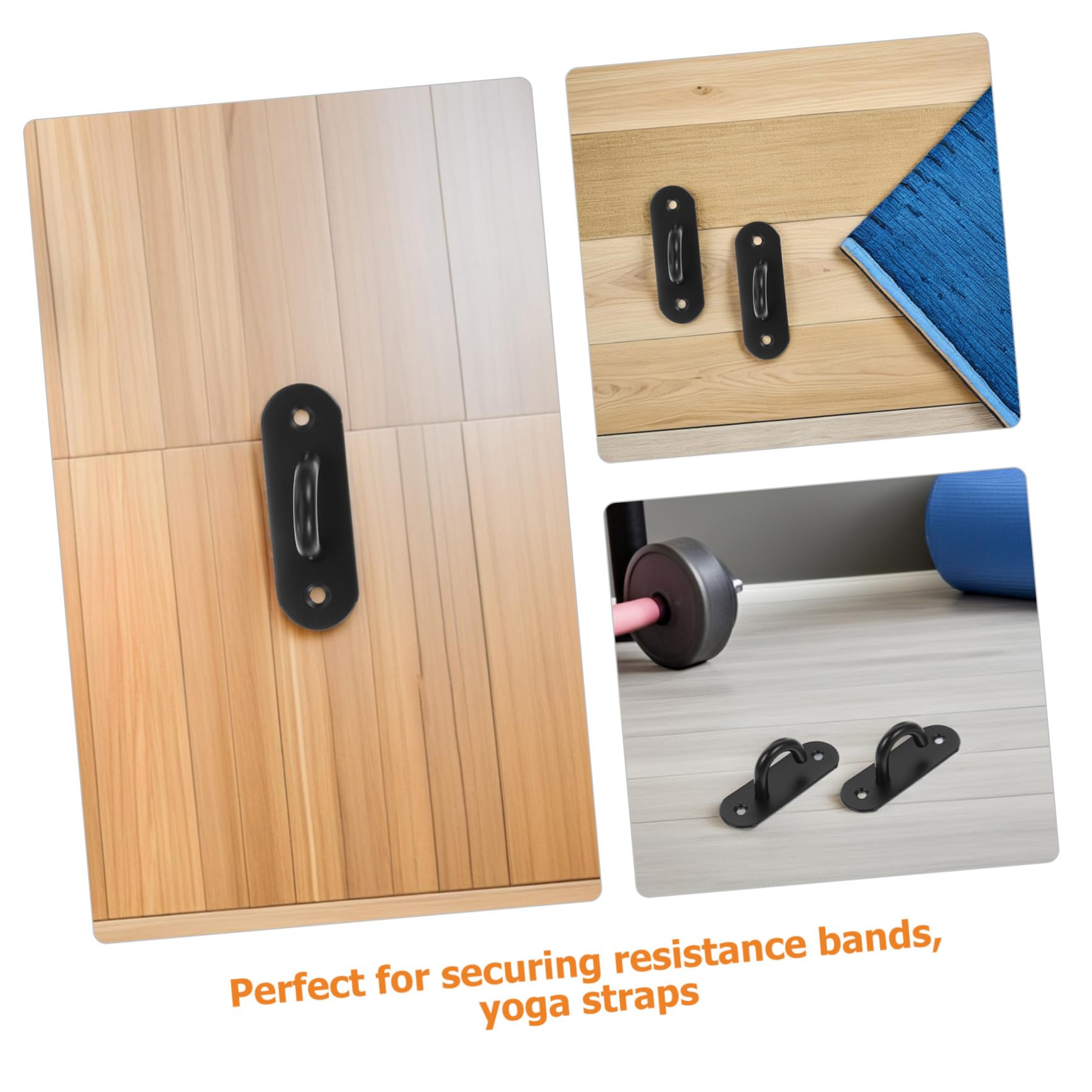 TOYANDONA 6piezas Anclaje De Pared para Bandas De Resistencia De Acero Inoxidable Soporte para Correa De Yoga para Ejercicios Casa o Gimnasio